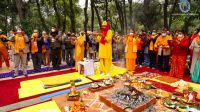 Bhumi Suddhikaran pujan at Kripalu Udhyan