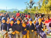 Warm clothes distribution program at Syangja