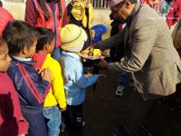 Warm clothes distribution program at Tanahu