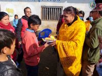 Warm clothes distribution program at Tanahu