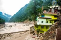 Essential relief items distribution at Sikkim