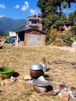 Relief material distribution at Jajarkot