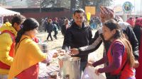 Herbal Tea distribution program at Pashupati