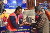 Herbal Tea distribution program at Pashupati