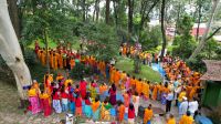 Shiva Dhanush installation at Kripalu Udhyan
