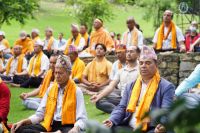 Meditation session at Kripalu Udhyan