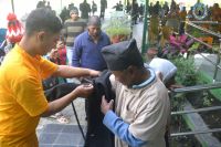 warm cloth distribution at Pokhara