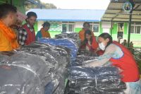 warm cloth distribution at Pokhara