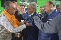 warm cloth distribution at Pokhara
