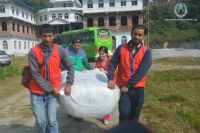 warm cloth distribution at Pokhara