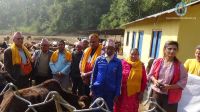 Warm clothes distribution at Dang