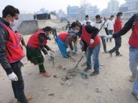 DYC(Divine Youth Club) Members cleaning the holy Bagmati River!!