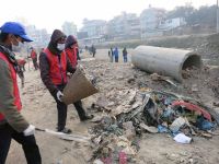 DYC(Divine Youth Club) Members cleaning the holy Bagmati River!!