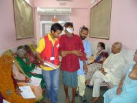 Volunteers from Nepal in Free Eye Camp at Mangarh,India