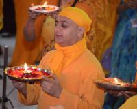 Glimpses : Swamiji at Gaya Dham, India. 