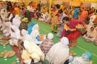 Sadhu bhoj and Vidhwa bhoj organized at Prem mandir vrindavan.