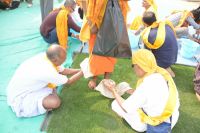 Sadhu bhoj and Vidhwa bhoj organized at Prem mandir vrindavan.