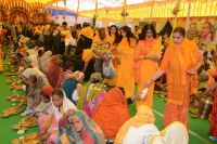 Sadhu bhoj and Vidhwa bhoj organized at Prem mandir vrindavan.