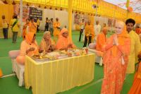 Sadhu bhoj and Vidhwa bhoj organized at Prem mandir vrindavan.