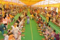 Sadhu bhoj and Vidhwa bhoj organized at Prem mandir vrindavan.