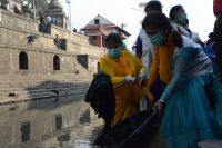 Pashupati Aryaghat Cleaning Program in presence of Respected Sangita Didi!!