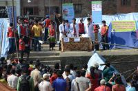 Cleaning and Relief Distribution Program at Bhaktapur