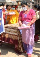 Cleaning and Relief Distribution Program at Bhaktapur