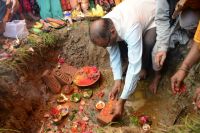 Stone Laying Ceromony of Satsang Hall