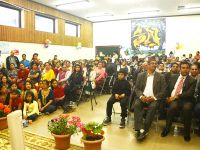 SWAMI JI DELIVERING HIS LECTURE 