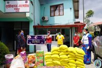 Handover Relief Material at Bhaktapur