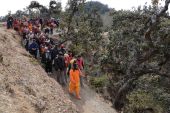 Parikrama at swargadwari chanting Harinaam in the forest