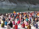 Meditation at Devghat,Chitwan