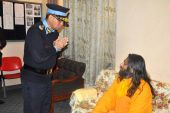 Inspector General of Police (IGP) Mr.Kuber Singh Rana Greeting to Respected Swami Shree Haridas Ji